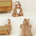thumbnail image 5 of YunPes Toddler Kids Animal Onesie Cute 3D Hood Soft Flannel Long Sleeve Jumpsuit Zipper Closured Fall Winter Warm Cozy Loungewear, 5 of 5