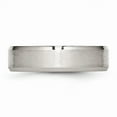 thumbnail image 3 of Primal Steel Stainless Steel Brushed and 6mm Flat Beveled Edge Band, 3 of 11