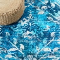 thumbnail image 6 of SAFAVIEH Riviera Dzvezda Abstract Polyester Machine Washable Area Rug, Navy/Light Blue, 6'7" x 6'7" Round, 6 of 8