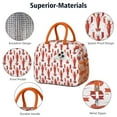 thumbnail image 4 of Lunch Bag Lunch Box for Women Reusable Insulated Lunch Bags,Water-Resistant Vintage Geometric Lobsters Funny Cooler Lunch Tote Bag, Large Capacity for Work Travel Picnic, 4 of 6