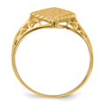 thumbnail image 2 of 14k 8.5x8.0mm Open Back Signet Ring RS527, 2 of 5