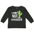 thumbnail image 3 of Inktastic I am Not a Hugger with Cactus Boys or Girls Long Sleeve Toddler T-Shirt, 3 of 5