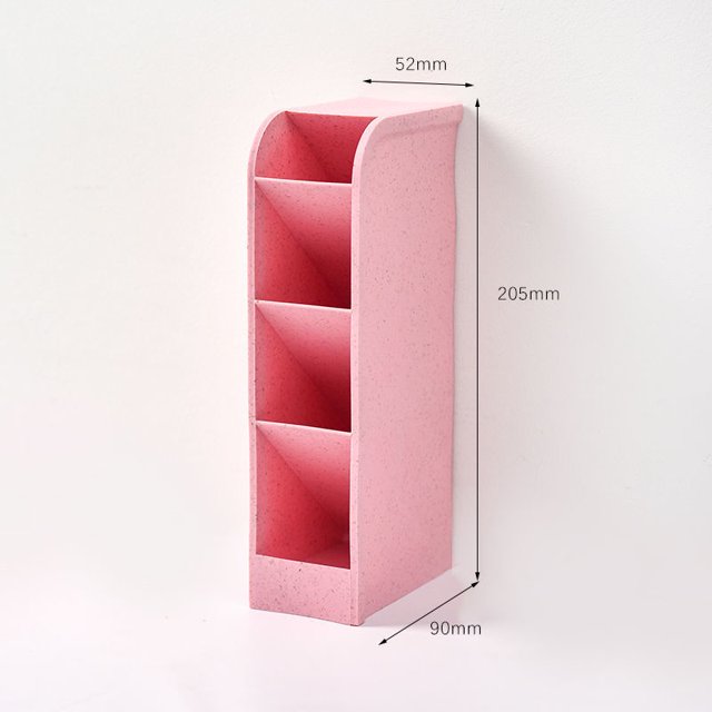 Portalápices de inserción oblicua, multifuncional, de plástico, para oficina, almacenamiento de escritorio, acabado rectangular, soporte para bolígrafos de pie
