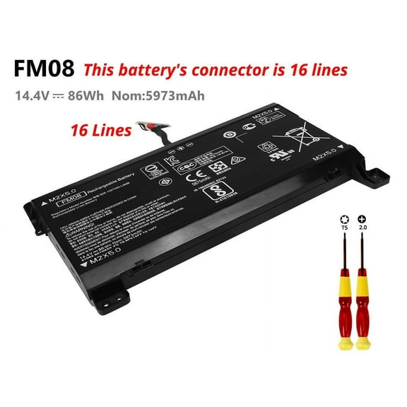 FM08 Battery HSTNN-LB8B Laptop Battery for HP OMEN 17-AN013TX 17-AN014TX 922753-421(16-Pin Connector)