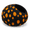 Black Polka, variant on Black Polka Felt Cat Cave Bed, Merino Foldable Indoor Cat House Pod