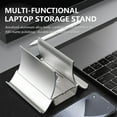 thumbnail image 2 of Xinyolin Automatically Tighten Laptop Storage Holder Effective ABS Neatly Organized Tablet Storage Stand for Table, 2 of 8