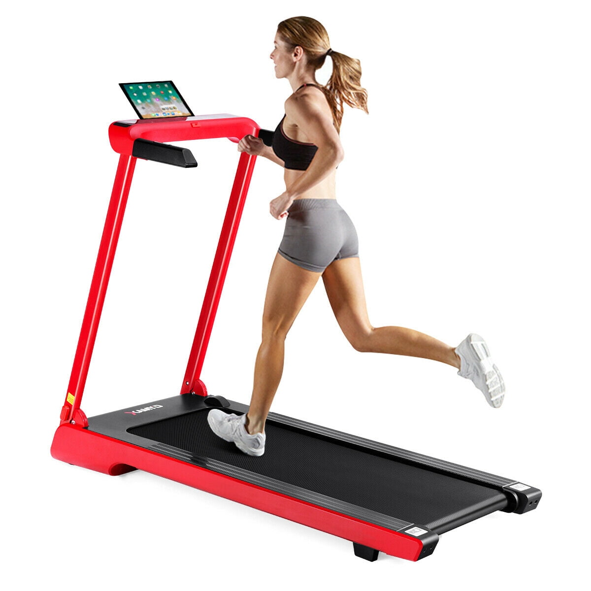 gymax folding electric treadmill