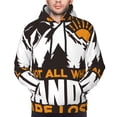 thumbnail image 4 of KLL Not All Who Wander Are Lost4 Print Mens Hoodie Long Sleeve Casual Pullover Hooded Sweatshirt Fashion Drawstring Hoodies with Pocket-Medium, 4 of 6