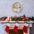 thumbnail image 5 of EWASWON Christmas 11.8 Inch White Pre-lit LED Christmas Wreath - Artificial Hanging Decor for Door, Festive Xmas Decoration with Lights, 5 of 6