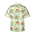 thumbnail image 3 of Fotbe Tropical Flowers Hawaiian Shirt for Men Unisex Summer Beach Casual Short Sleeve Cotton Linen Button Down Shirts-X-Large, 3 of 9