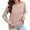 Pink, variant on Womens Fall Fashion 2022! QLEICOM Sweaters for Women, Women's Hollow-sleeved Stitching Sweater Women's Loose Autumn And Winter Long-sleeved Sweater New On Clearance