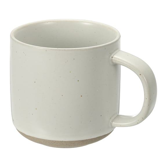 Uxcell Handmade Vintage Espresso Cups, 12 oz Ceramic Coffee Mug Stoneware Tea Cup with Handle Dishwasher and Microwave Safe for Latte Cappuccino Milk Office Home Gifts, White