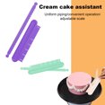 thumbnail image 3 of JIEMUCES 2Pcs Cake Decorating Kit with Adjustable Arc Guide Precision Baking Tool Set with 14 Width Settings & Depth Scale Plastic Icing Stencil for Home Bakery Beginner Friendly Border Maker, 3 of 8
