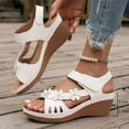 thumbnail image 5 of Mostsola Orthopedic Sandals for Women 2025 Bohemian Flower Platform Wedge Sandals Slingback Heels, 5 of 5