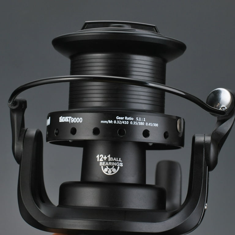 8000-11000 Series Fishing Reel 20KG Max Drag Spinning Reel 4.6:1 Gear Ratio  Durable Metal Body 7+1BB Freshwater Saltwater Rells
