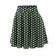 thumbnail image 4 of Minifalda clásica con cintura elástica para mujer: falda elegante y casual de corte A, 95 % poliéster, tallas reales, para todas las estaciones - S-XXL, 4 of 6