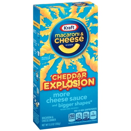 UPC 021000026456 product image for Kraft Dinners Cheddar Explosion Macaroni & Cheese Dinner, 5.5 oz | upcitemdb.com