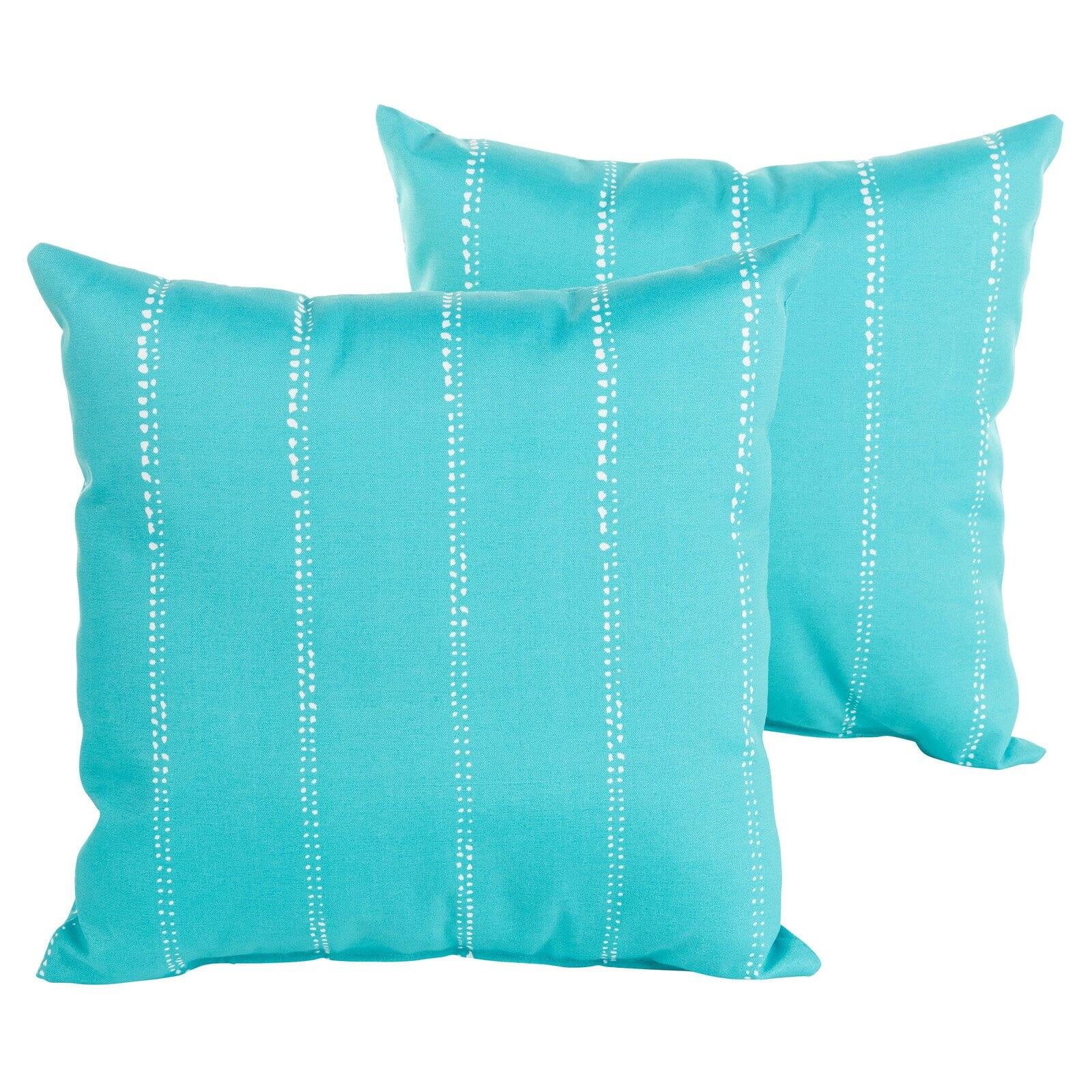 Mozaic Company Carlo Outdoor Knife Edge Square Pillow Set