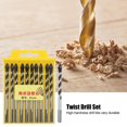 thumbnail image 1 of Juego de brocas helicoidales brocas helicoidales 10 Uds juego de brocas helicoidales brocas de pared de cerámica y madera resistentes y duraderas herramientas de ANGGREK Otros, 1 of 8