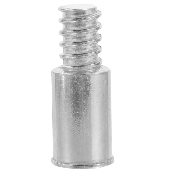 Toyvian Aluminum Alloy Threaded End for Broom Handle Silver Durable and Stable Connection