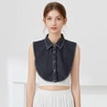 thumbnail image 6 of Denim False Collar - Fake Collar Detachable False Dickey Collar Half Shirt Blouse for Women, 6 of 8