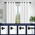 thumbnail image 4 of ZOPZO Curtain Rod Adjustable Window Drapery Rod, Black, 48-84 Inch, Heavy Duty Curtain Pole for Living Room Bedroom Easy Install, 4 of 9