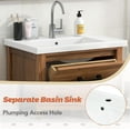 thumbnail image 4 of Bathroom Vanity with Sink 24 Inch Modern Bathroom Sink Cabinet with 3 Storage Drawers Freestanding Bathroom Vanity Cabinet with Single Ceramic Basin Sink, 4 of 7