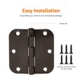 thumbnail image 2 of Bisagras de puerta Amazon Basics redondeadas con un radio de 5/8 pulgadas, 18 unidades, 2 of 4