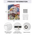 thumbnail image 2 of 4th of July RV Awning Sun Shade Screen 9'X7' 250th Anniversary Mesh Sunscreen Patriotic Bald Eagle American Flag Awning Shade Screen with Zipper UV Blocker Completed Kits for RV Motorhome Camper, 2 of 7