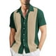 thumbnail image 2 of Playeras Algodon Para Hombre, Camiseta Informal De Verano A La Moda Para Playa, Con Estampado Digital 3D, Solapa Con Botones, Manga Corta, 105, 2 of 4