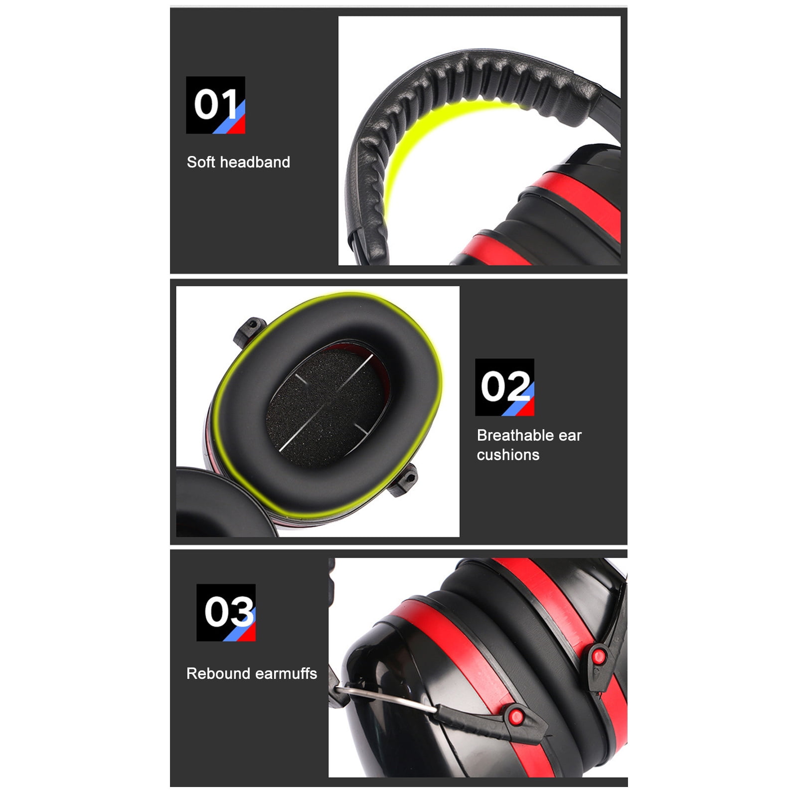 Toddler Headphones With Noise Reduction, Adjustable, Rotating Earmuffs For Airplane, Concerts More