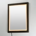 thumbnail image 2 of E42052-WN ET2 Lighting Sawyer - 52W 1 LED Mirror-36 Inch Tall and 24 Inch Wide-Walnut/Black Finish, 2 of 5