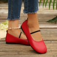 thumbnail image 5 of OKBOP Women's Faux Leather Ballet Flats, Round Toe Sleek Design, 5 of 5