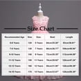 thumbnail image 3 of Girls Dress Floral Embroidered Lace Sleeveless Tulle Wedding Bridesmaid Birthday Formal Party Long Tutu Dresses Kids Princess Evening Prom Ball Gown Blue 7-8Years, 3 of 7