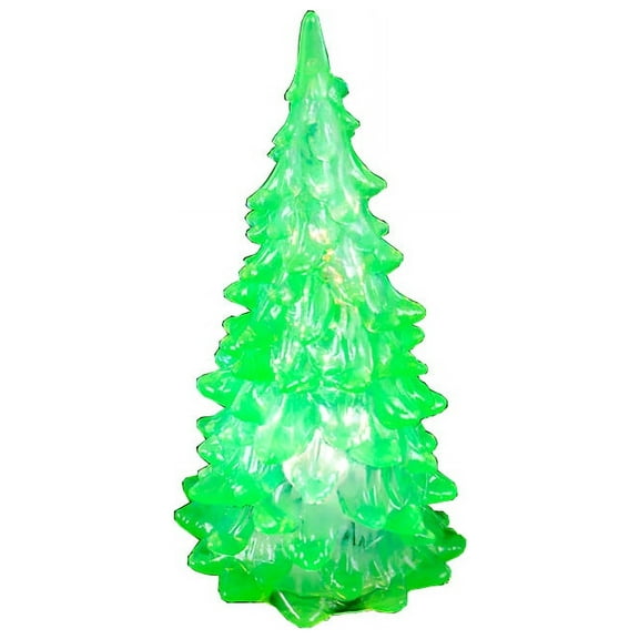 Green Light-Up 5" Christmas Tree Decoration
