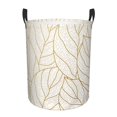 thumbnail image 1 of Fotbe Elegant Gold Leaf Pattern Cesto de Ropa con Asas, Cesto Impermeable de Gran Capacidad, Bolsa de Lavado para Dormitorio, Cesto de Ropa con Ruedas y Asas-Medium, 1 of 6
