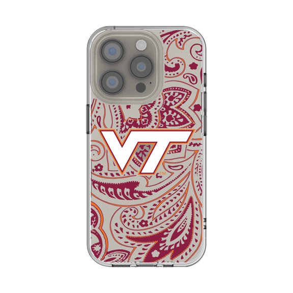 Virginia Tech Hokies iPhone Paisley Design Clear Case