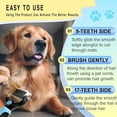 KASIU Pet Grooming Rake for Dogs&Cats-Double-Sided Deshedding and ...