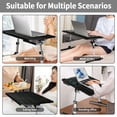 thumbnail image 6 of Romanda Height & Angle Adjustable Bed Desk with Light, 23.6"L X-Large Bed Desk for Laptop and Writing, Laptop Lap Desk with Storage Drawer and Bookstand, Bed Table Tray for Eating and Laptop, Black, 6 of 7