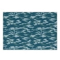 thumbnail image 1 of Camo Cutting Board, Camouflage Theme in Oceanic Colors Sea Water Inspired Illustration, Decorative Tempered Glass Cutting and Serving Board, Small Size, Slate Blue Pale Blue, by Ambesonne, 1 of 1