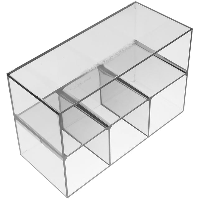 WEUVEB Organizador De Brochas De Maquillaje Y Lápices Con Compartimentos En Acrílico
