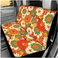 thumbnail image 3 of Binienty Boho Hippie Vehicle Seat Covers Front Split Rear 14 PCS with Armrest Cover Seat Belt Pads Headrest Covers Steering Wheel Cover Universal Car Interior Decor Set, 3 of 8