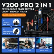 VDIAGTOOL V200 Pro Automotive Power Probe Tester Circuit Breaker Finder Tool 12/24V Electrical Open Short Circuit Finder Wire Tracer AC/DC Trailer Relay Fuse Tester for Cars