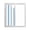 Blue, variant on Static Cling Door Window Covering, Burnt Orange Grey Stripe Window Privacy Film Frosted, Modern Farmhouse Vertical Striped UV Blocking Windows Film for Office, Hotel, Bedroom, 29.5 x 78.7 Inches