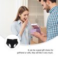 thumbnail image 3 of HOOWIFFY Menstrual Briefs for Female Black Nylon Fabric Comfortable Women Menstrual Period 1Pcs, 3 of 8