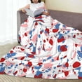 thumbnail image 3 of LNWH Colorful Terrazzo Stone Texture Pattern Throw Blanket, Flannel Sofa Blankets for All Seasons, 60"x50", 3 of 8