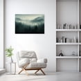 thumbnail image 2 of ZHONGYUTONG Misty Forest Canvas Wall Art Foggy Landscape Pictures for Wall Mountain Scenery Painting Print for Bedroom Decor Framed (24.00" x 36.00"), 2 of 5