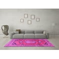 thumbnail image 3 of Ahgly Company Indoor Round Persian Pink Traditional Area Rugs, 5' Round, 3 of 4