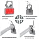 thumbnail image 3 of Juego de 2 soportes para mangueras de piscina, adaptadores para piscina, accesorios para piscinas grises, para mangueras de piscina de hasta 38 mm, 3 of 5