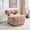 Orange + Rustic + Chenille + Engineered Wood + Foam+Spring + Contemporary, variant on Contemporary Style 1pc Accent Chair Cylindrical Backrest High Density Foam Zebra Strip Fabric Midnight Blue Finish Primary Living Room